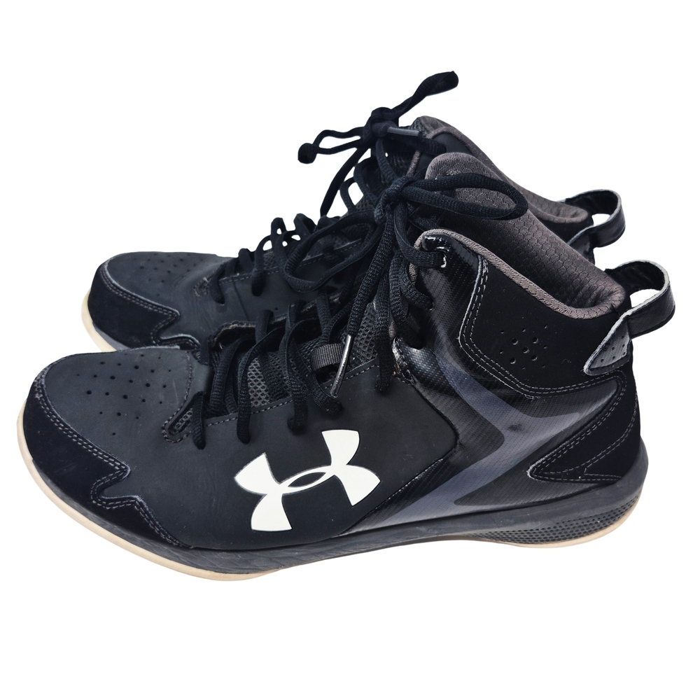 Under Armour Basketball Shoes Black High Top Men 10